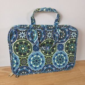 Floral Patterned Blue and Green Women's Bag Travel Bag